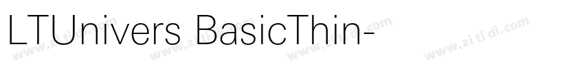 LTUnivers BasicThin字体转换